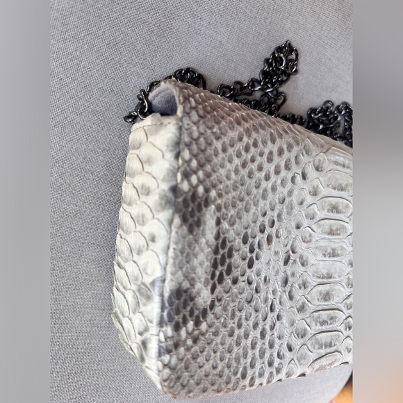 handbag in exotic Python leather, handmade in Italy - Picture 4 of 6